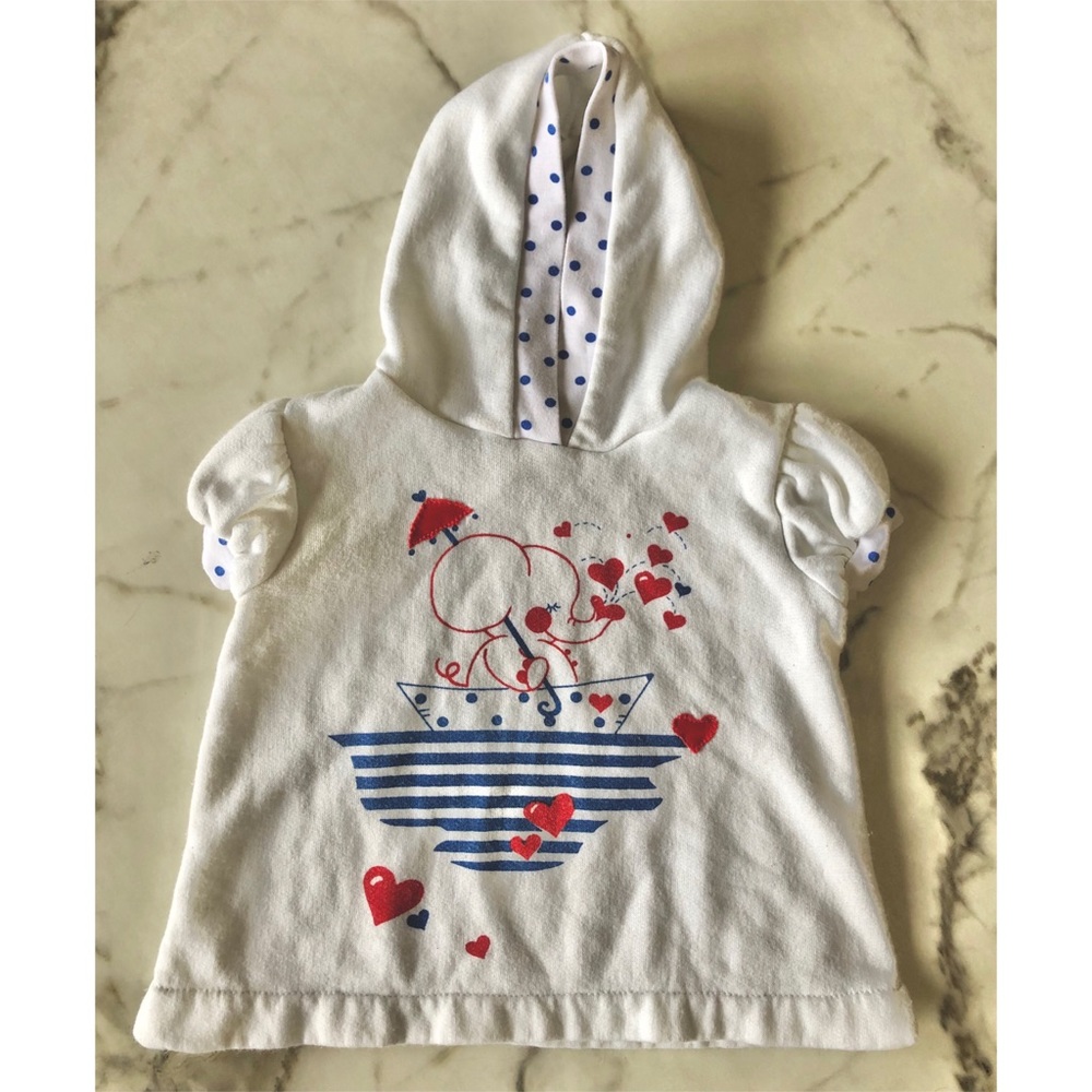 Carter’s Original Vintage Hooded Elephant Top 18m